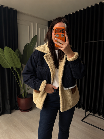 Orijinal Model , Jean & Süet Detaylı , Lacivert Mont