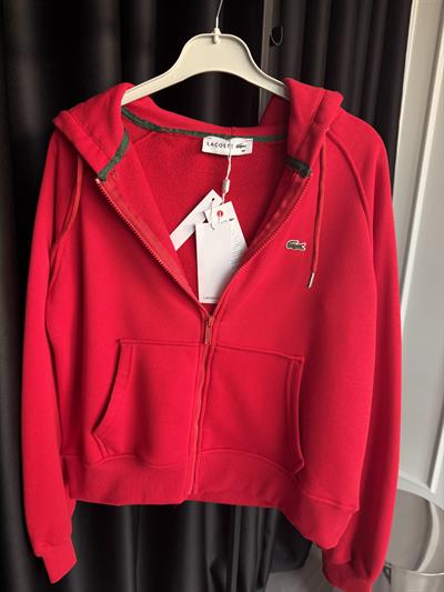 Orijinal Marka Önden Fermuarlı Kırmızı Sweatshirt