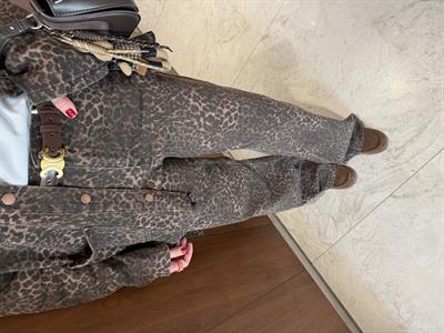 Leopar Desenli Yumuşacık Jean Palazzo
