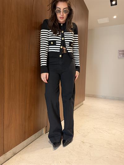 Süet Kemerli , Likralı Koyu Antrasit Jean