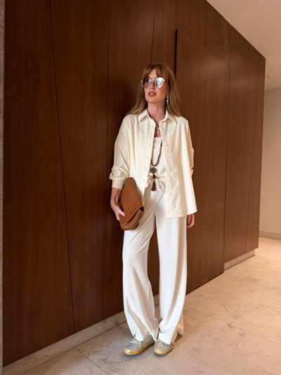 Örme Modal , Ekru , Üçlü Takım