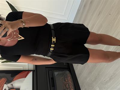 Şehir Boy , Siyah Tencel Şort