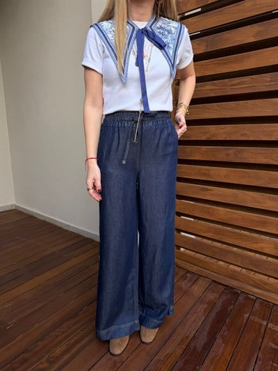 Orijinal Marka , Beli Lastikli , Premium Tencel Jean