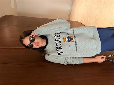 Teddy Bear , Yumuşacık , Gri Sweatshirt