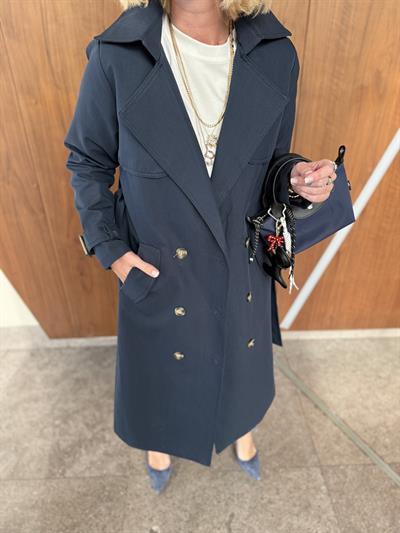 Orijinal Marka , Lacivert , Premium Trençkot