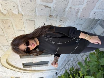 Orijinal Marka , Taş İşlemeli , Siyah Sweatshirt