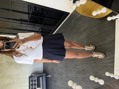 İçi Şortlu , Lacivert , Premium Etek