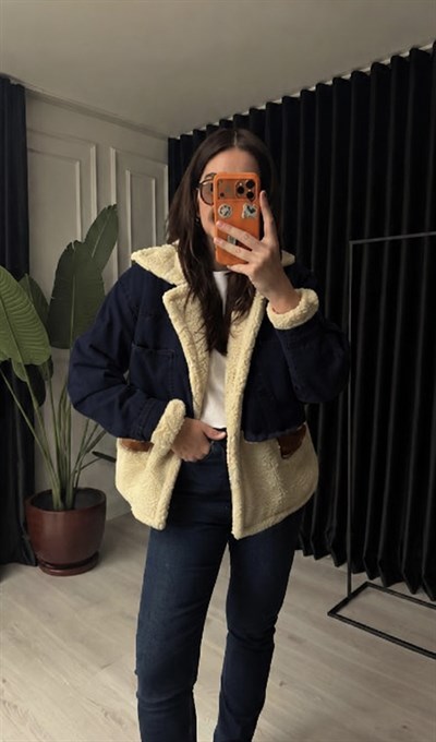 Orijinal Model , Jean & Süet Detaylı , Lacivert Mont