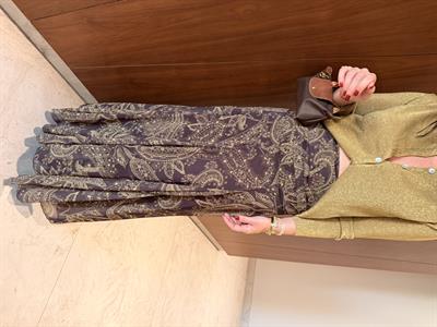 Parıltılı, Acı Kahve Desenli Etek