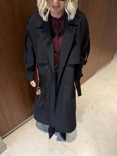 STD Beden , Premium Siyah Trençkot