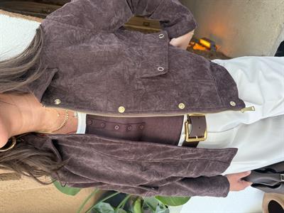 Acı Kahve , Süet , Premium Bomber Ceket