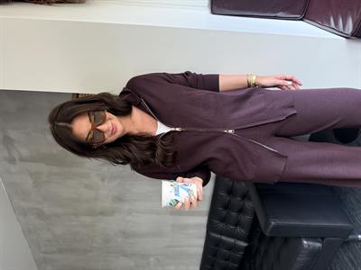 Oysh Model , Çift Fermuarlı , Bordo Triko Takım