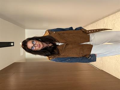 Jean Detaylı , Taba Süet , Premium Ceket