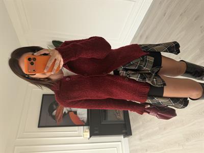 Orijinal Marka , Bordo , Triko Hırka