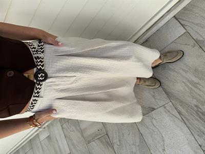 Acı Kahve Hasır Kemerli , Astarlı , Cepli Etek