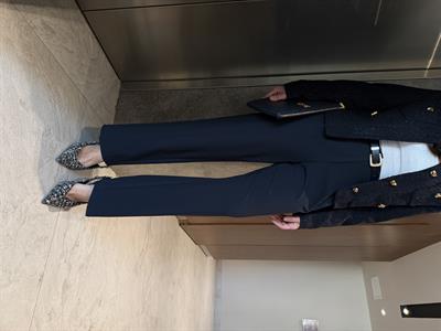 Deri Kemerli , Arkası Cepli , Lacivert Pantolon