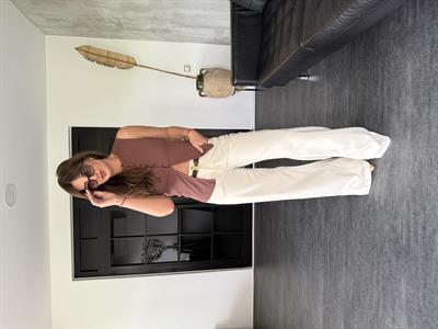 Taş Rengi  , Tencel Palazzo Jean