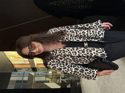 Orijinal Model , Premium , Saten , Leopar Bomber Ceket