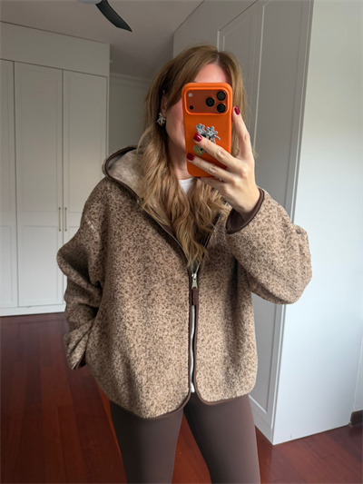 Orijinal Model , Biyeli , Kapüşonlu , Kahverengi Teddy Mont