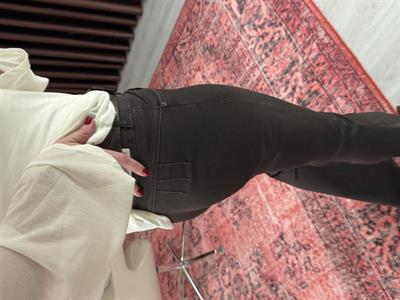 Push-up Etkili , Likralı , Acıkahve İspanyol Paça Jean
