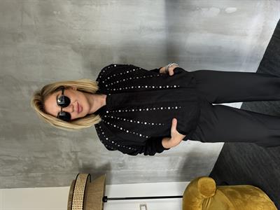 Orijinal Model Premium Siyah Zımbalı Bomber Mont