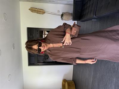 Kahverengi , Tencel , Gömlek & Elbise , Modal Takım