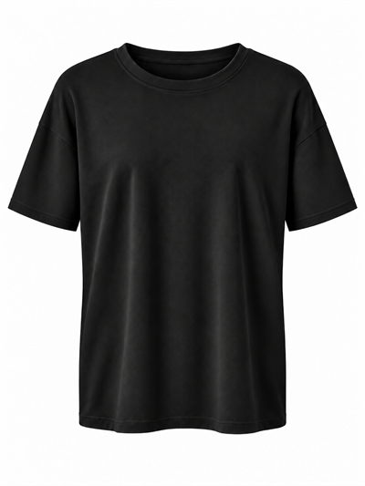 Cs Marka , Pamuklu , Kısa Kol Siyah T-shirt