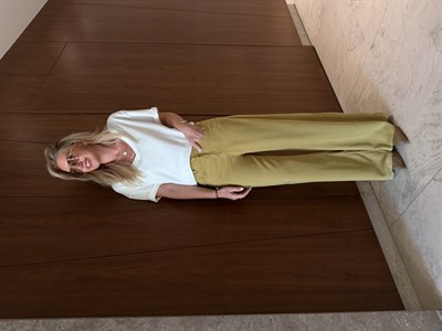 Olive , Yumuşacık Tencel Jean Pantolon