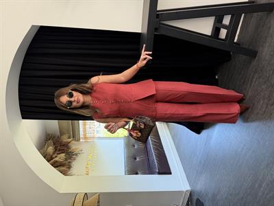 Gold Düğmeli , Kiremit , Keten , Yelekli Takım