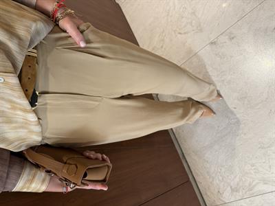 Premium , Tencel , Bej Palazzo Pantolon