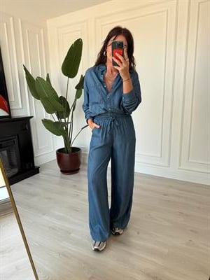 Premium Tencel , Gömlek & Pantolon Takım