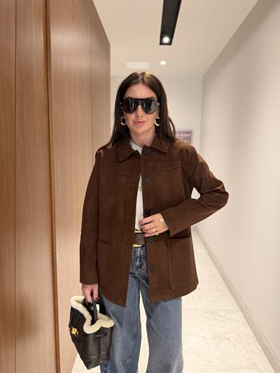 Orijinal Model , Premium Kalite , Acı Kahve Süet Ceket