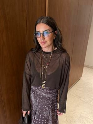 Std Beden , Acı Kahve Tiril Bluz