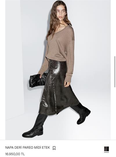Orijinal Model , Napa Deri , Acı Kahve Etek