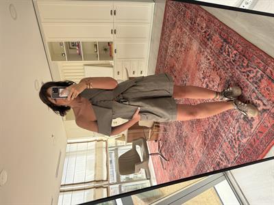 Omuz Dekolteli Vizon Tasarım Keten Takım