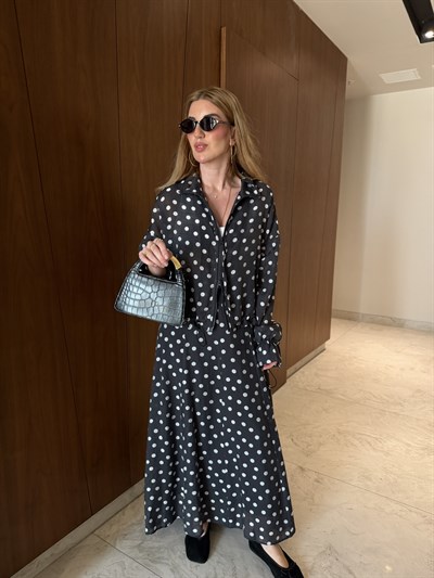 Kolları & Beli Lastikli , Siyah , Premium Puantiyeli Takım