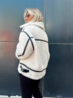 Orijinal Model, Deri Detaylı Teddy Mont