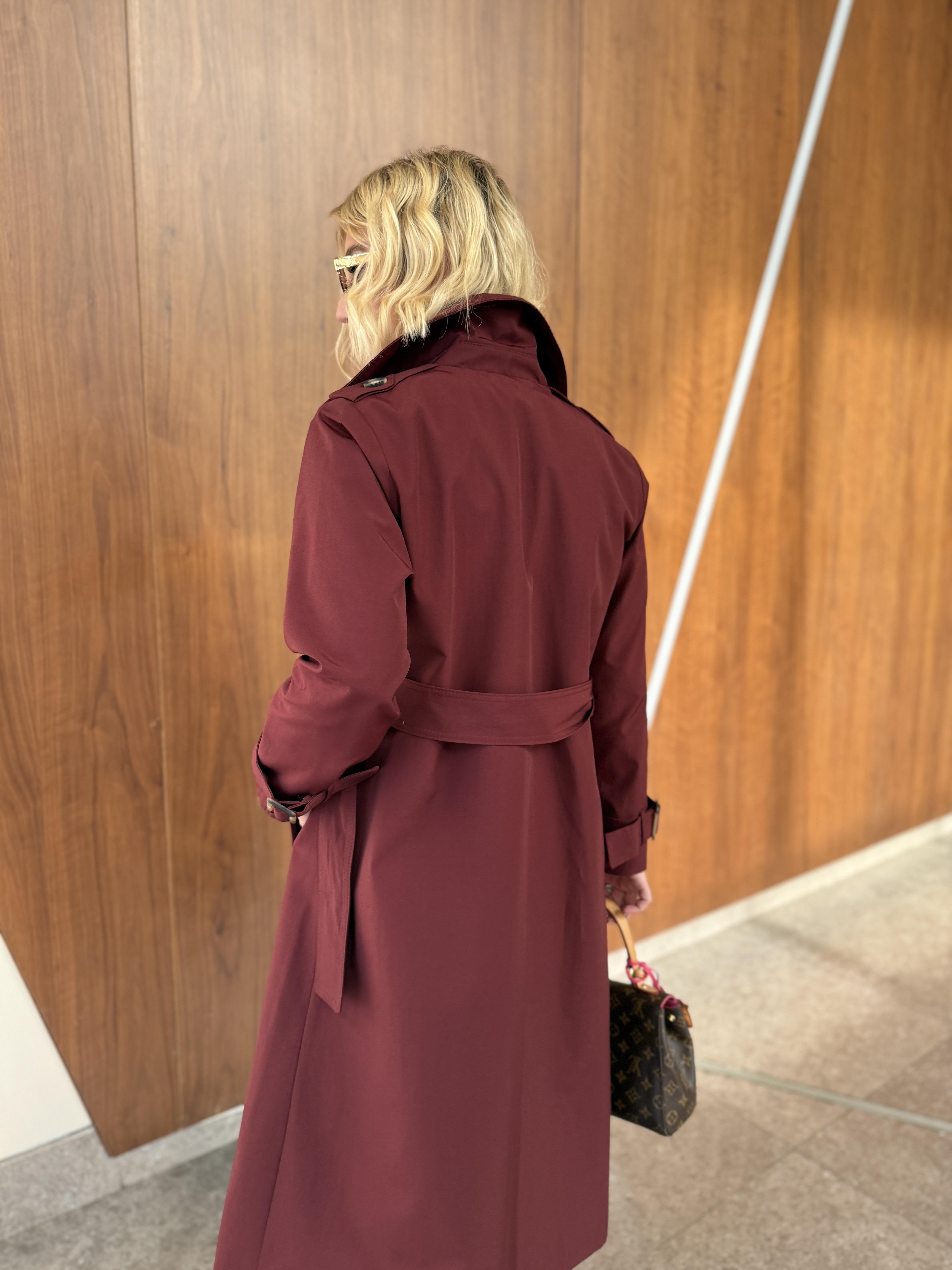 Orijinal Marka , Bordo , Premium Trençkot