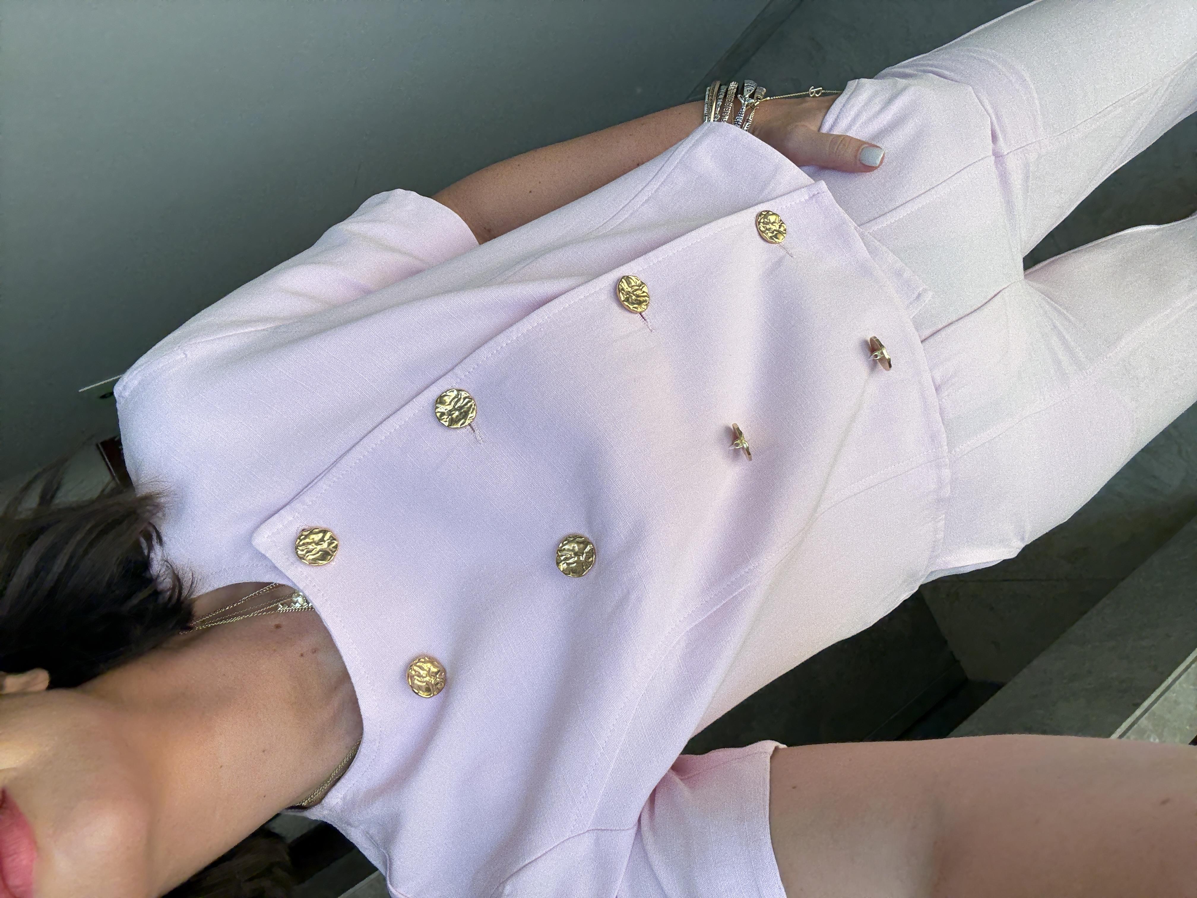 Orijinal Model , Gold Düğmeli , Ceket & Pantolon , Pembe Takım