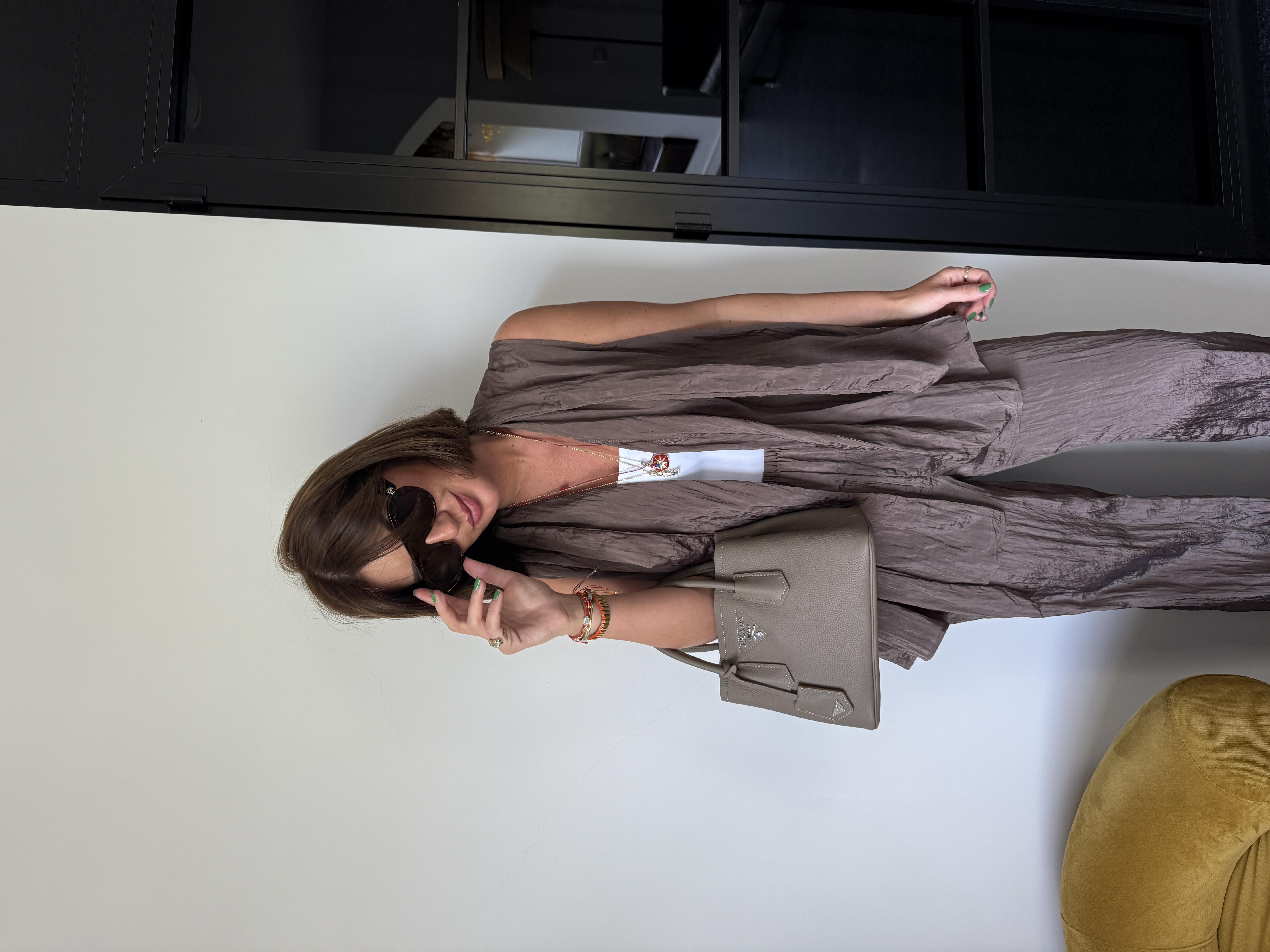 Orijinal Model , Bağlamalı , Acı Kahve , Bluz & Pantolon , Takım