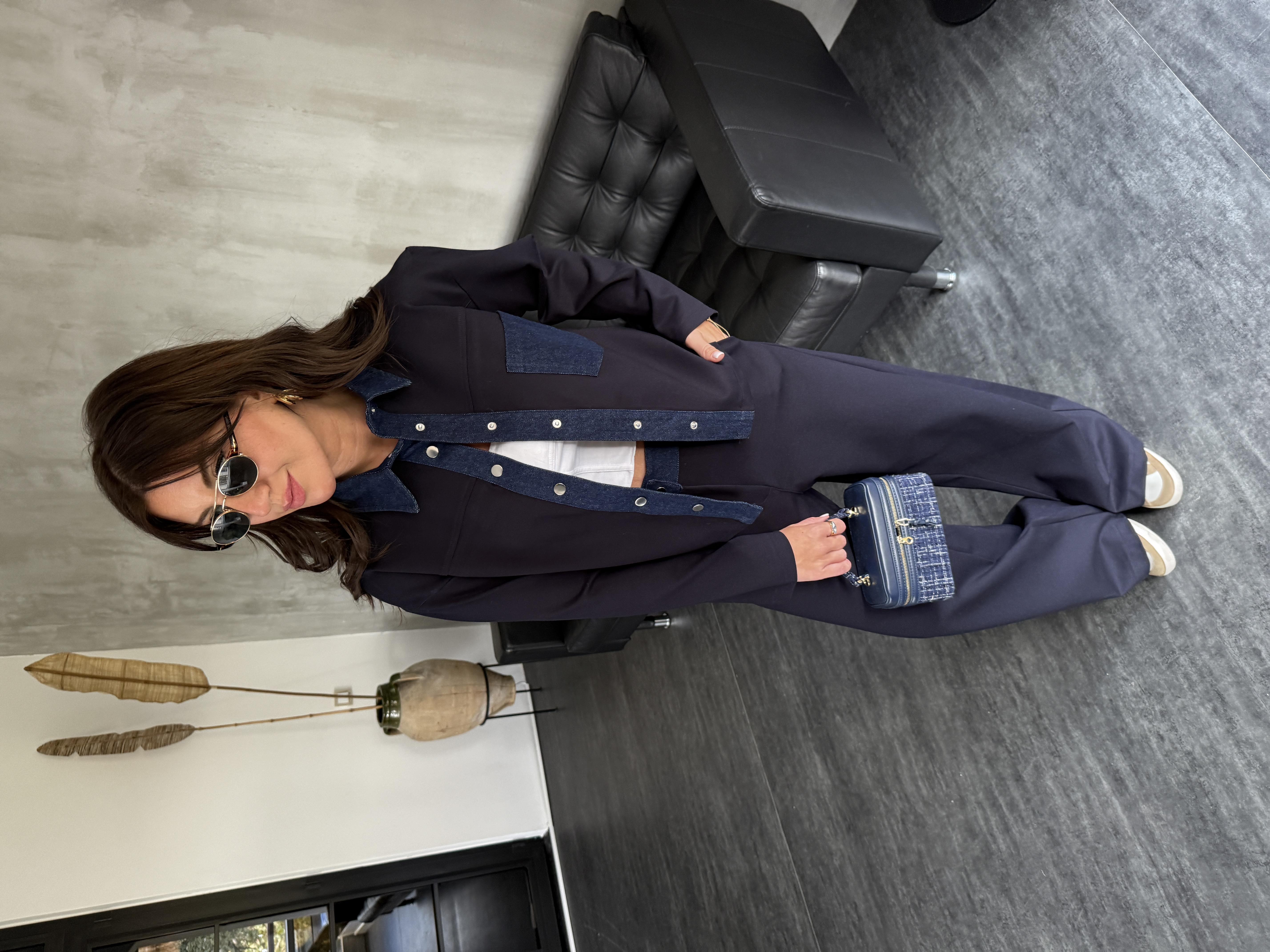 Orijinal Model , Jean Detaylı , Lacivert , Premium Takım