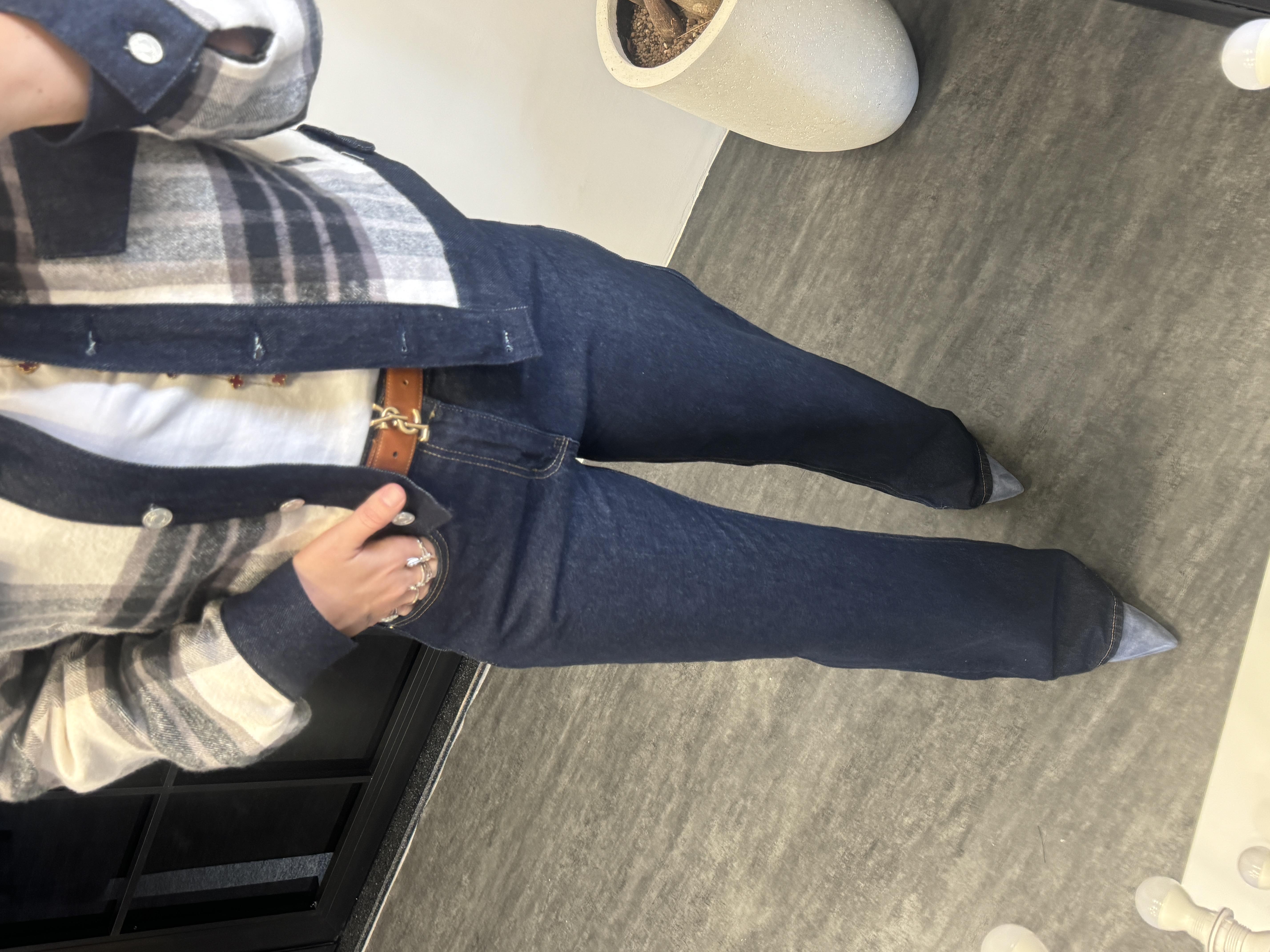 Orijinal Marka Lacivert Palazzo Pantalon