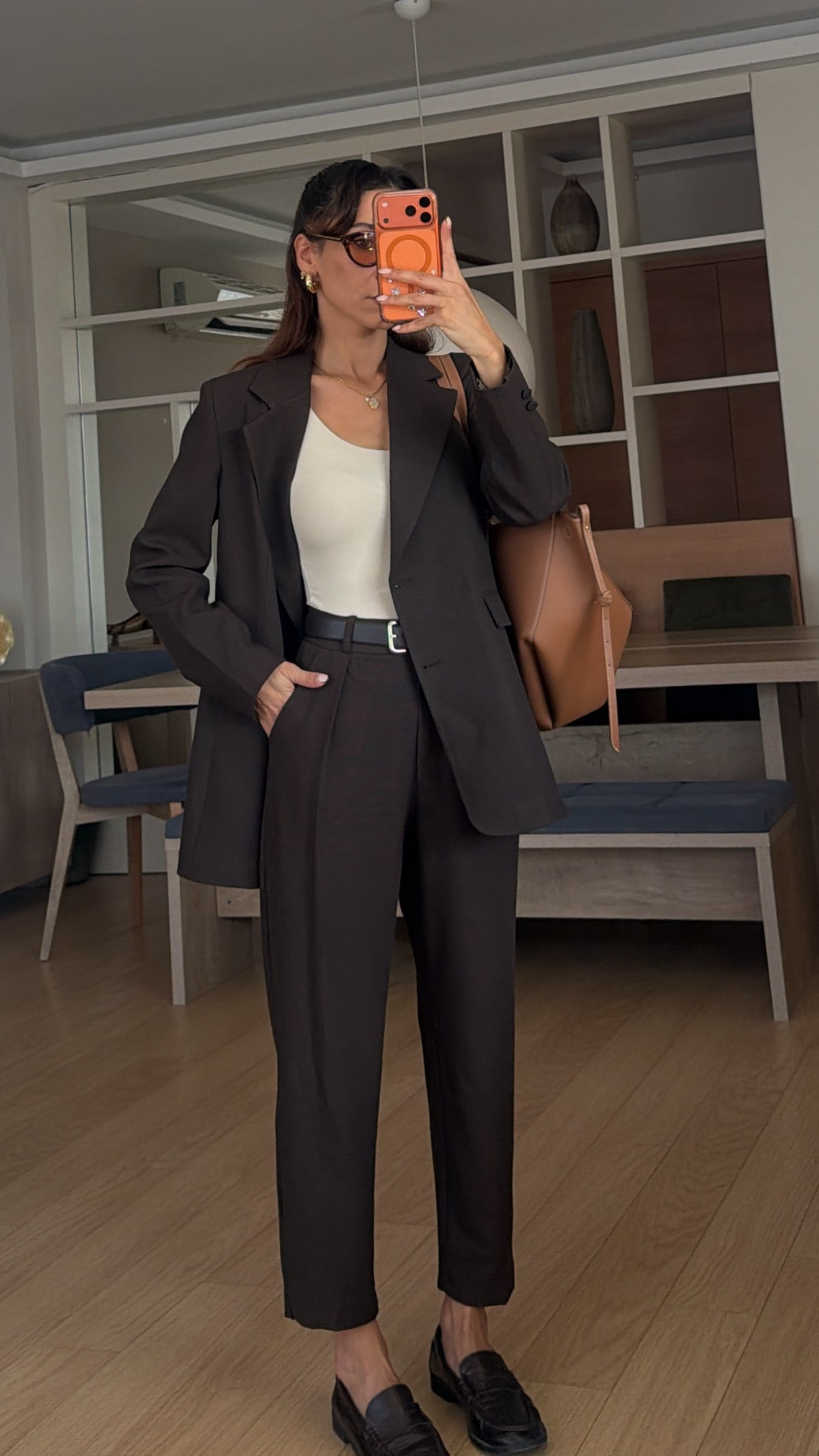 Kahve Pötikare  Desen Premium  Pantolon Ceket Takım 