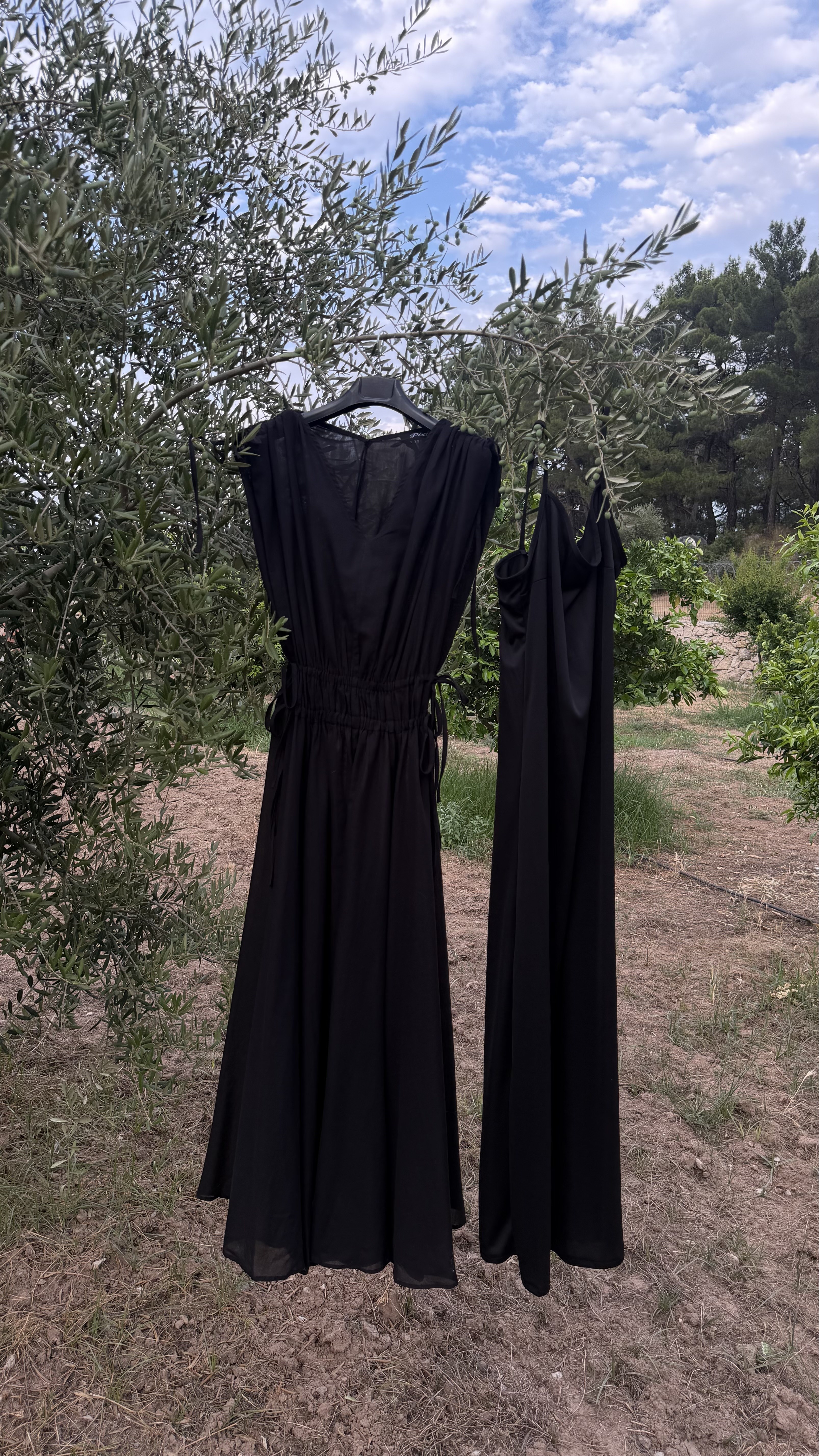Siyah  Helen Astarlı Elbise1