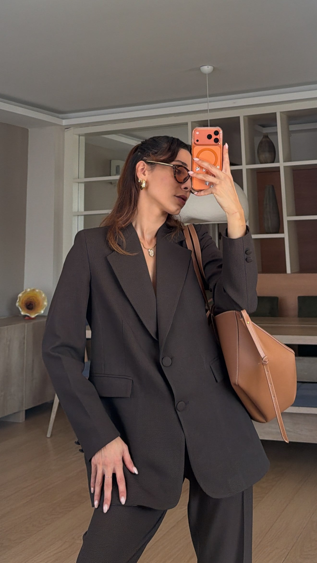 Kahve Pötikare  Desen Premium  Pantolon Ceket Takım 