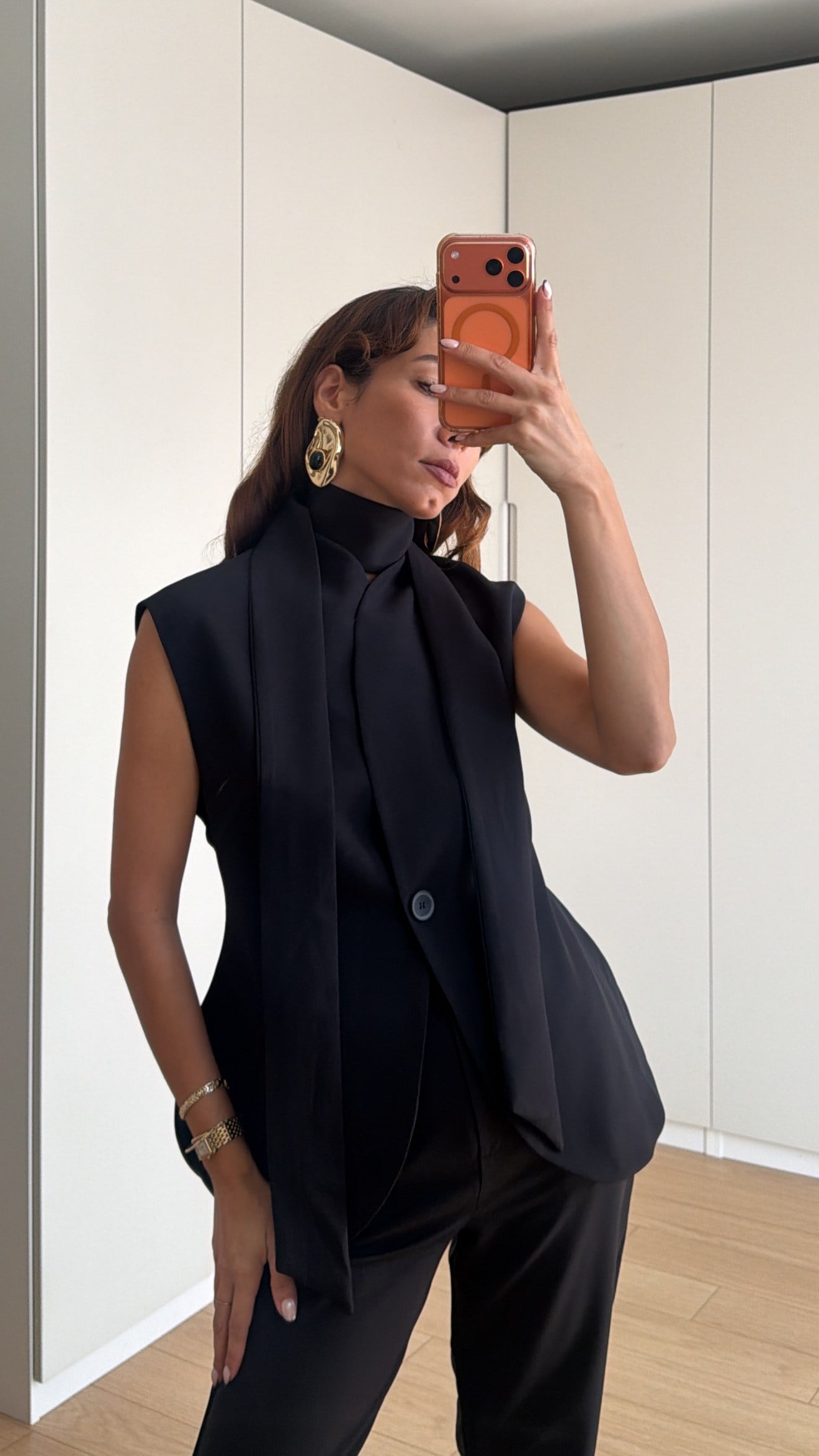Siyah Kuşaklı Yelek İspanyol Pantolon Takım 