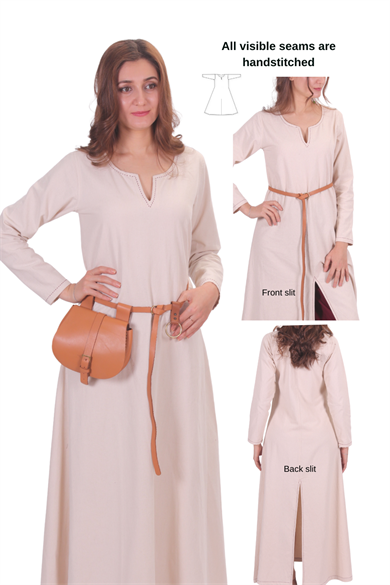 FAYE Natur Cotton : Medieval Viking Women Cotton Underdress