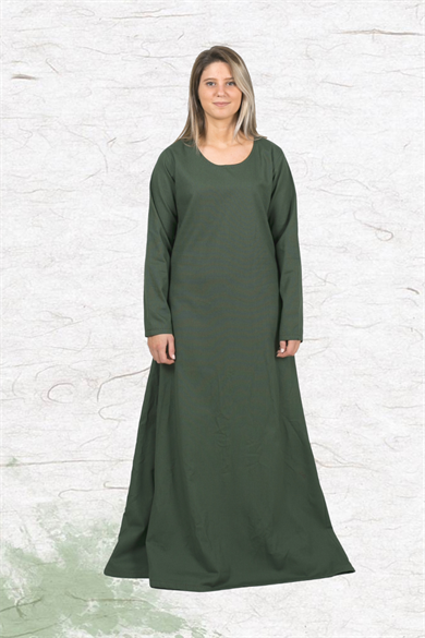 LENA Green : Medieval Viking Women Cotton Underdress