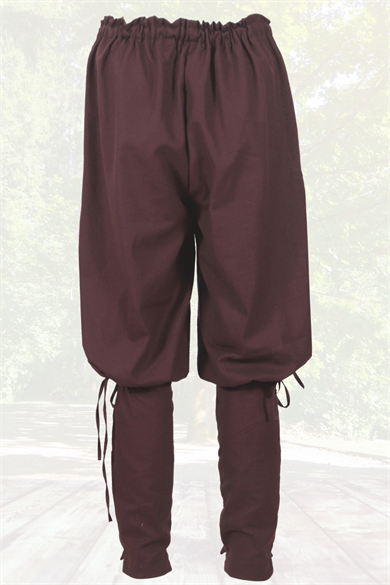 TFENRIS Cotton Brown - Medieval Viking mens Cotton Trouser with two functional pockets