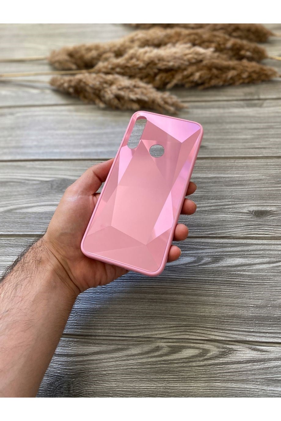Huawei Y9 Prime 2019 Pembe Prizma Kılıf